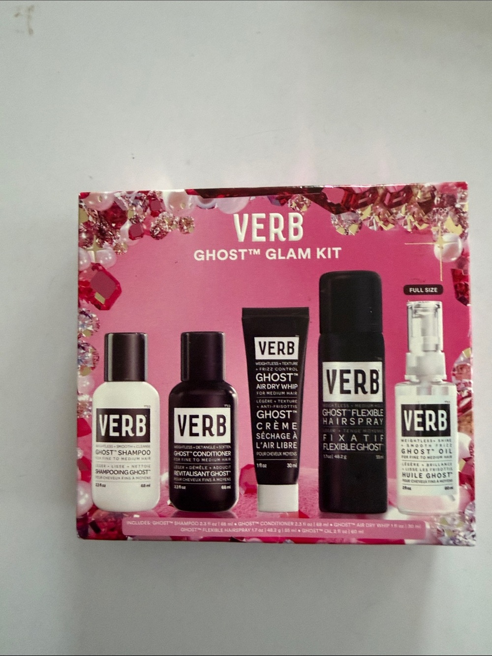 VERB Ghost Glam Kit - Pink - Women's Hair Styling Set